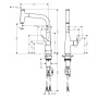 Miscelatore monocomando per cucina hansgrohe Metris Select M71 240, beccuccio estraibile, 1jet - vista dettagliata