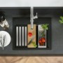Villeroy & Boch Subway Style 60 S Einbauspüle, Ablaufgarnitur mit Handbetätigung, inkl. Abtropfgitter - technische Ansicht