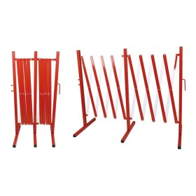 Signa Absperrgitter - Scherengitter aus Stahl rot/weiss