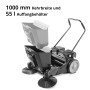 HECHT Kehrmaschine 1000 mm Kehrbreite - technische Ansicht