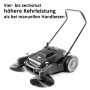 HECHT Kehrmaschine 1000 mm Kehrbreite und 55 l Fassungsvermögen - Detailansicht