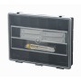 STANLEY Klingen-Vorratspack mit 200 Abbrechklingen 18mm und Interlock Cutter in Organizer - Detailansicht