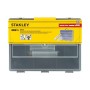 STANLEY Klingen-Vorratspack mit 200 Abbrechklingen 18mm und Interlock Cutter in Organizer - Produktansicht