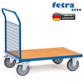 Carrello con parete frontale Fetra con parete frontale in rete metallica