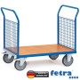 Carrello a parete anteriore doppia Fetra con pareti anteriori in griglia metallica