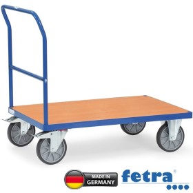 Carrello piattaforma con maniglia scorrevole in tubo d'acciaio Fetra Capacità di carico 500kg