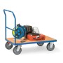 Carrello piattaforma con maniglia scorrevole in tubo d'acciaio Fetra Capacità di carico 500kg - vista tecnica