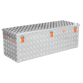 Alubox Massive Transportkisten aus Aluminium Riffelblech - Pritschenbox anbaufähig