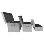 Alubox 3er Set Alu Rahmenkoffer 19 - 54 - 82 Liter Transportbox Werkzeugkoffer - technische Ansicht
