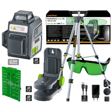Laserliner PocketPlane-Laser 3G Set 150 cm