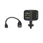 Leica BLK3D LED Leuchte mit USB Kabel und Gehäuseadapter - technische Ansicht