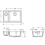 hansgrohe S510-U635 Unterbauspüle 180/450 - Detailansicht