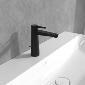 Rubinetto monocomando per lavabo Villeroy & Boch Conum con tappo a stelo