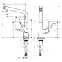 hansgrohe Miscelatore monocomando da cucina Metris Select M71 320, 1jet - vista dettagliata