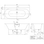 Villeroy & Boch Loop & Friends Oval Duo Vorwand-Badewanne, 180 x 80 cm für Eckeinbau links - Detailansicht
