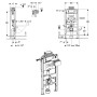 Geberit Duofix Element für Wand-WC, 98 cm, mit Omega UP-Spülkasten 12 cm, Betätigung von oben oder vorne - Detailansicht