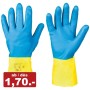 COFRA 144paar Chemikalienschutz-Arbeitshandschuhe, Doppelbeschichtung aus Polychloropren über Naturlatex