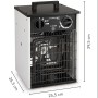 Trotec Termoventilatore 3 kW TDS 20 – Termoventilatore portatile con protezione termica - vista dettagliata