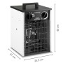 Trotec Radiateur soufflant 5 kW TDS 30 – Radiateur soufflant d'atelier puissant - vue détaillée