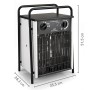 Trotec Heizlüfter 9 kW TDS 50 – Industrie-Heizlüfter mit Gebläsefunktion - Detailansicht