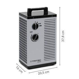 Radiateur soufflant céramique 3 kW TDS 20 P – Radiateur soufflant céramique compact avec régulation thermostatique