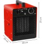 Trotec Radiateur soufflant céramique 3 kW TDS 20 C – Radiateur soufflant céramique pour une utilisation - vue détaillée