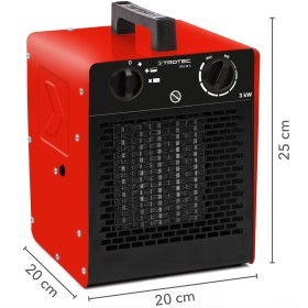 Termoventilatore in ceramica 3 kW TDS 20 C – Termoventilatore in ceramica per uso mobile