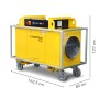 Trotec Heizlüfter 40 kW TEH 300 – Hochleistungs-Heizluftkanone mit Luftschlauchanschluss - Detailansicht