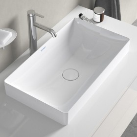 Vasque à poser Duravit DuraSquare sans trou de robinet 60 x 34,5 cm