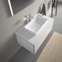 Vasque à poser Duravit DuraSquare sans trou de robinet 60 x 34,5 cm - vue détaillée