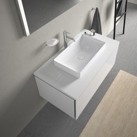 Vasque à poser Duravit DuraSquare sans trou de robinet 60 x 34,5 cm