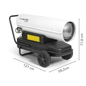 Radiateur d'huile à soufflage direct 100 kW IDE 100 D – Radiateur d'huile professionnel pour halls industriels