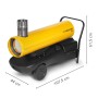 Trotec Riscaldatore a gasolio 20 kW IDS 20 – Riscaldatore a gasolio a combustione indiretta - vista dettagliata