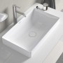 Vasque à poser Duravit DuraSquare sans trou de robinet 60 x 34,5 cm