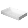 Vasque à poser Duravit DuraSquare sans trou de robinet 60 x 34,5 cm - vue détaillée