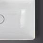 Vasque à poser Duravit DuraSquare sans trou de robinet 60 x 34,5 cm - vue technique