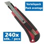 STANLEY Vorteilspack 240x stück CUTTER, mit feststellbarer Klinge, 18mm - Detailansicht