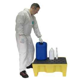 WOLFBAG 70-Liter-Auffangwanne auf Beinen mit Gitterrost