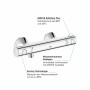 GROHE Grohtherm 800 Thermostat-Brausebatterie Aufputz - technische Ansicht