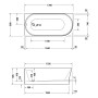 Duravit DuraSenja Badewanne 170 x 80 cm