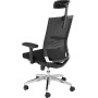 Sedia da ufficio Mayer myOPTIMAX, tessuto 2486 nero, struttura in alluminio - immagine prodotto