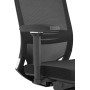 Sedia da ufficio Mayer myOPTIMAX, tessuto 2486 nero, struttura in alluminio - vista dettagliata