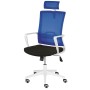 Sedia da ufficio Mayer mySTUDIO, 2377 502 tessuto blu, struttura bianca