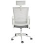 Sedia da ufficio Mayer mySTUDIO, 2377 508 tessuto grigio, struttura bianca - vista tecnica