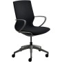 Sedia da ufficio Mayer myMORRIS, 2445 617 tessuto nero, struttura grigio