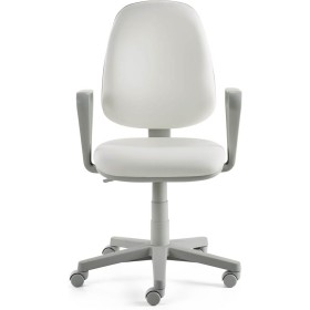 Mayer Bürostuhl myALPHA Kunstleder weiss, Gestell grau