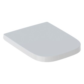 Geberit Renova Plan WC-Sitz, eckiges Design, Befestigung von oben, mit Absenkautomatik, Quick release