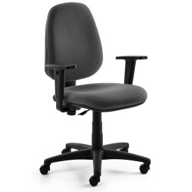 Sedia da ufficio Mayer myALPHA, tessuto antracite, struttura nera
