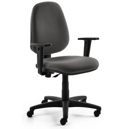 Chaise de bureau Mayer myALPHA, tissu anthracite, structure noire
