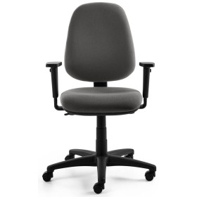 Sedia da ufficio Mayer myALPHA, tessuto antracite, struttura nera